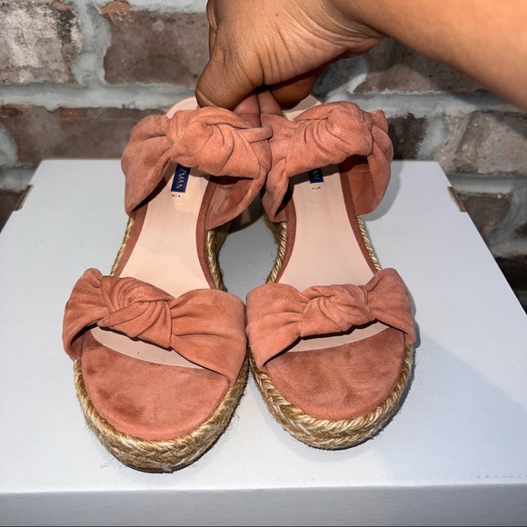 Knotted Pink Suede Heel - Picture 7 of 10